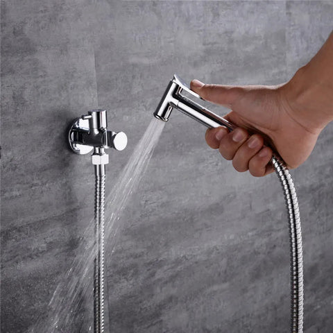 Toilet Hand Held Bidet Spray Shower Head Douche Kit Portable Bidet