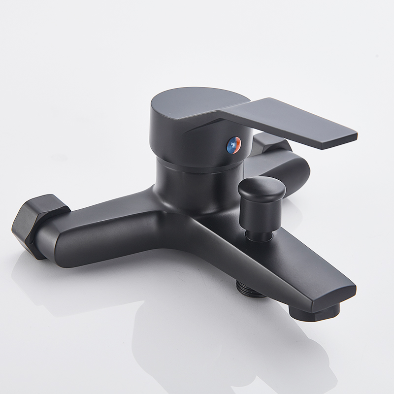 Square Bathtub Shower Faucets Floor Standing Faucet Hot Cold Water Tap