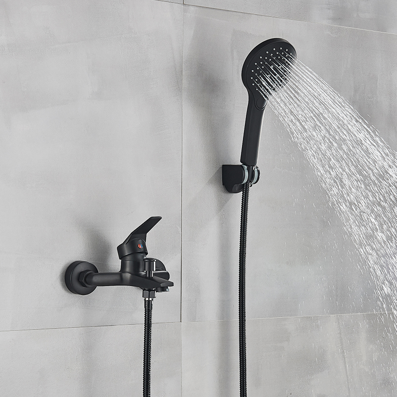 Square Bathtub Shower Faucets Floor Standing Faucet Hot Cold Water Tap