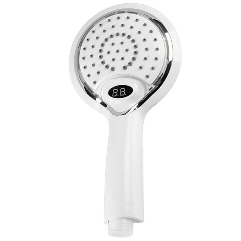 3-Way Color Changing Handheld Shower with Digital LED Temperature Display