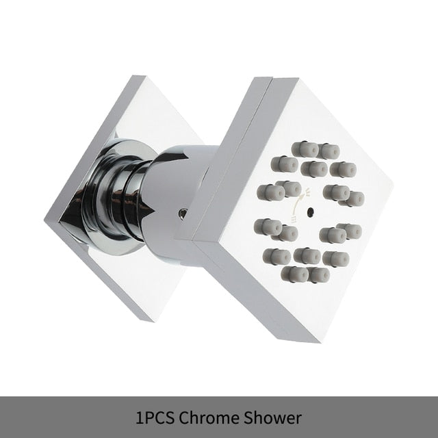2 Functions Solid Brass Body Shower Spray Jets Concealed Sprayer Set