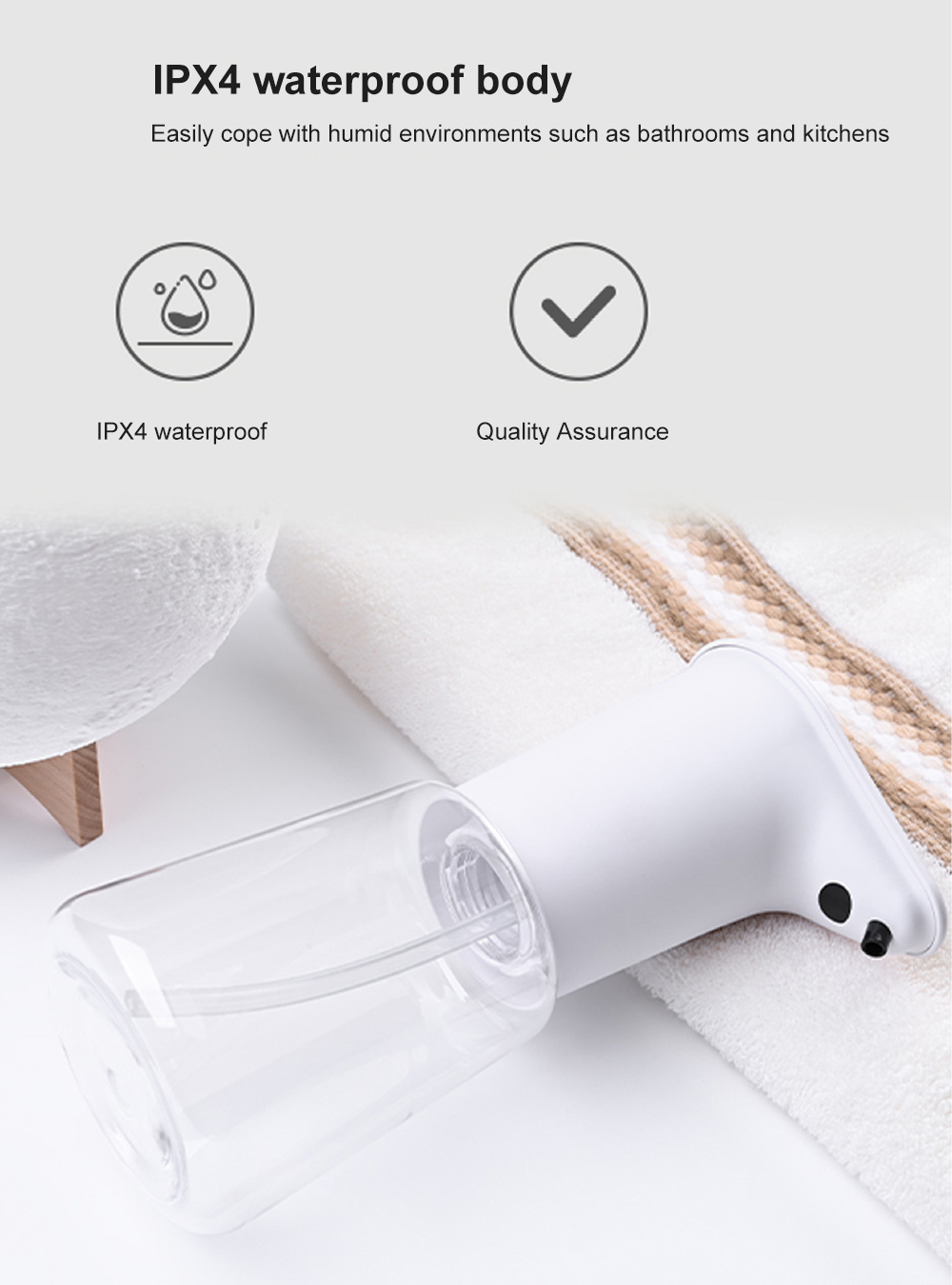 Liquid Soap Dispenser Induction Foaming Portable Smart Sensor Sprayer
