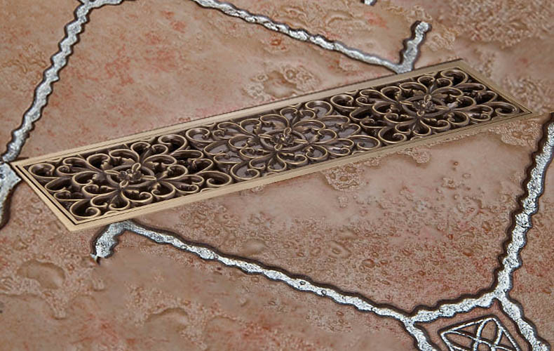 Bathroom Linear Shower Floor Drain Wire Strainer Waste Drainer