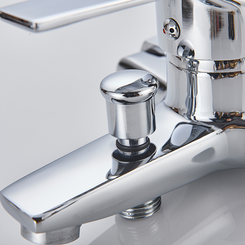 Square Bathtub Shower Faucets Floor Standing Faucet Hot Cold Water Tap